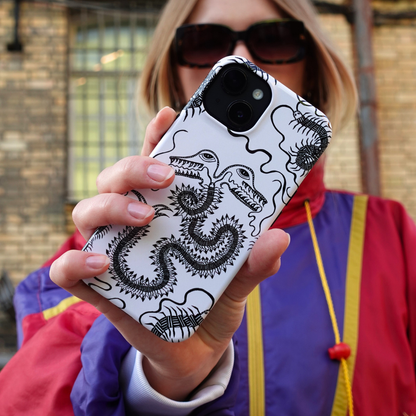 BUG FISH - Snap Phone Case black & white