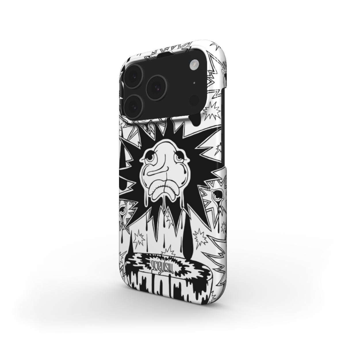 CROCODILE TEARS - Snap Phone Case black & white