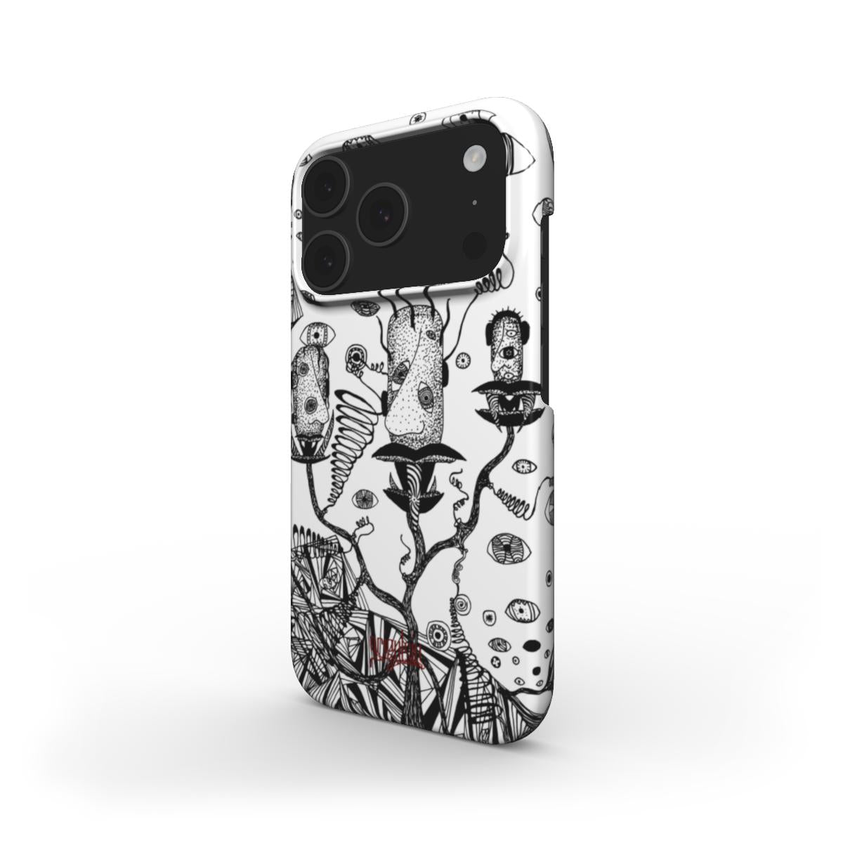 LOST HEADS - Snap Phone Case black & white