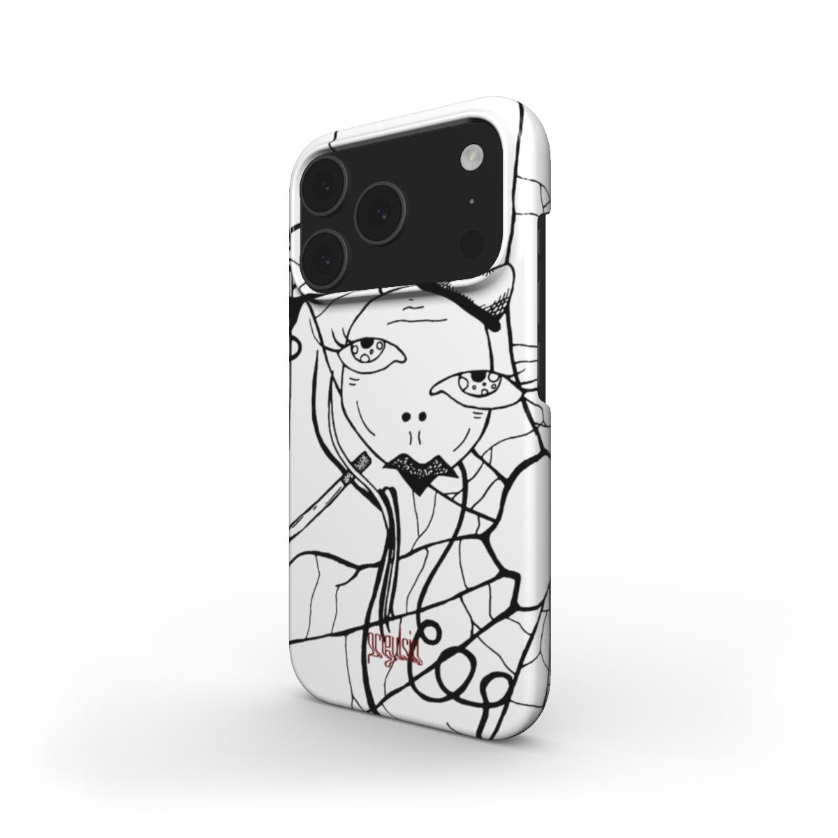 CIGS & CHICKS - Snap Phone Case black & white