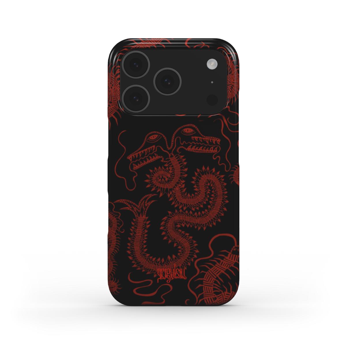 BUG FISH - Snap Phone Case black & red
