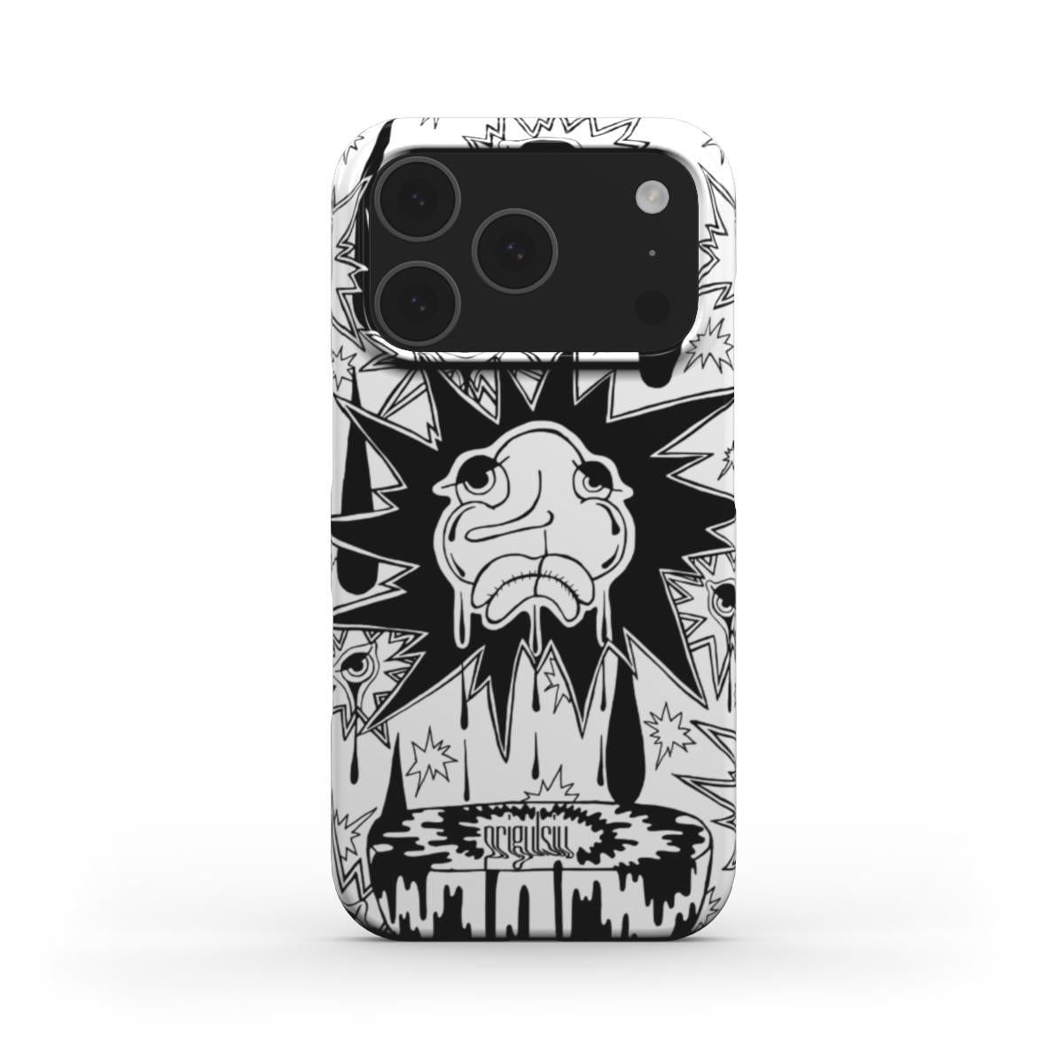 CROCODILE TEARS - Snap Phone Case black & white