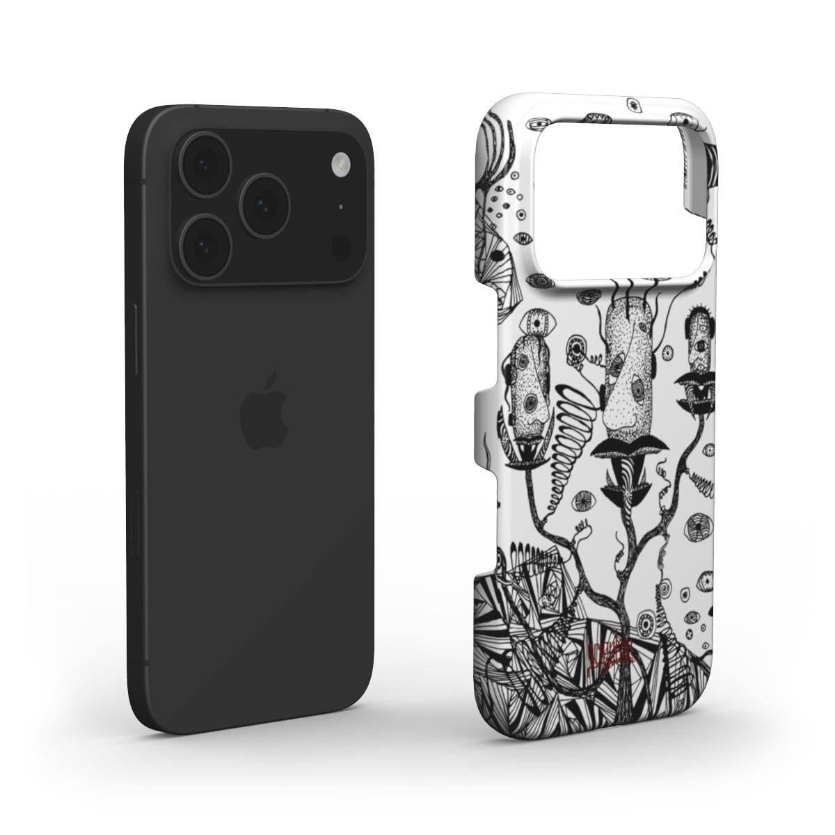 LOST HEADS - Snap Phone Case black & white