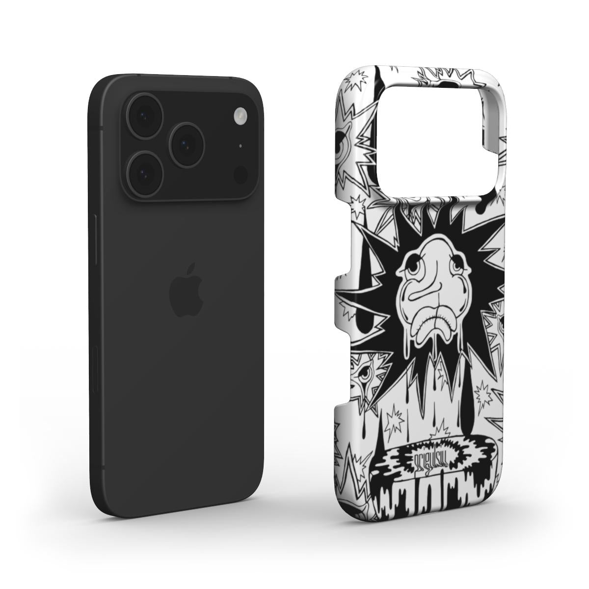 CROCODILE TEARS - Snap Phone Case black & white