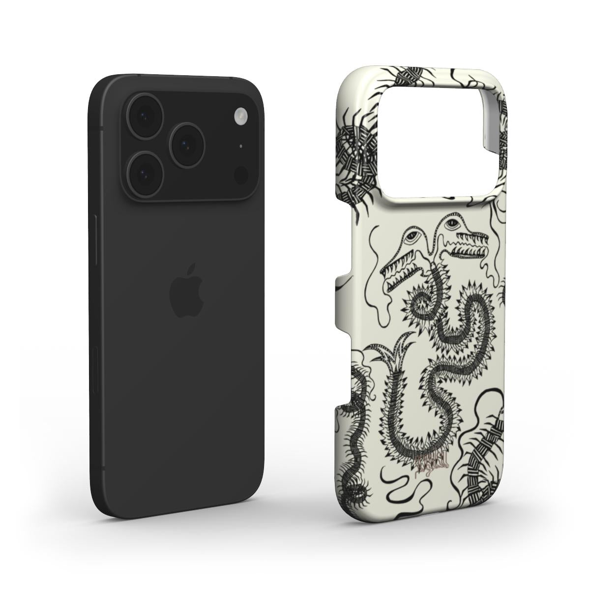 BUG FISH - Snap Phone Case black & white