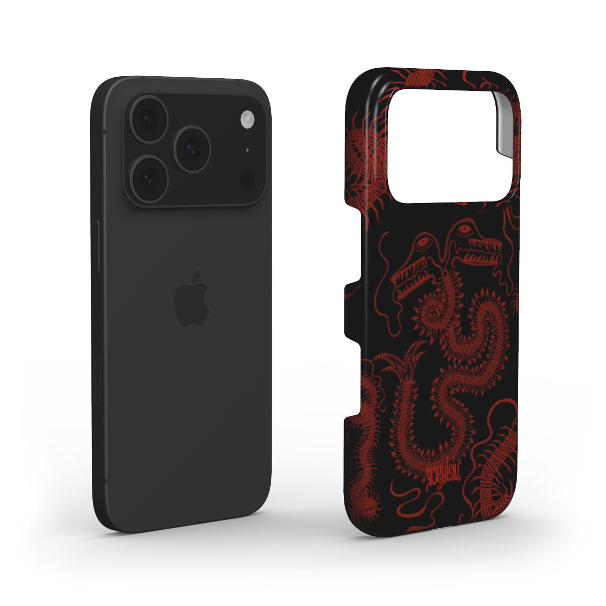 BUG FISH - Snap Phone Case black & red