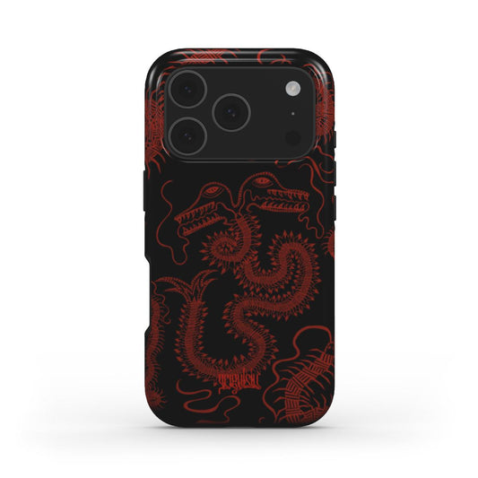 BUG FISH - Tough Phone Case black & red