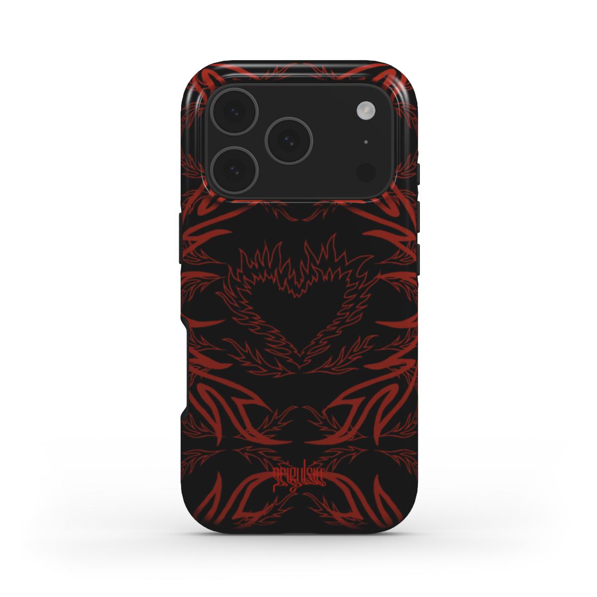 MORE - Tough Phone Case black & red