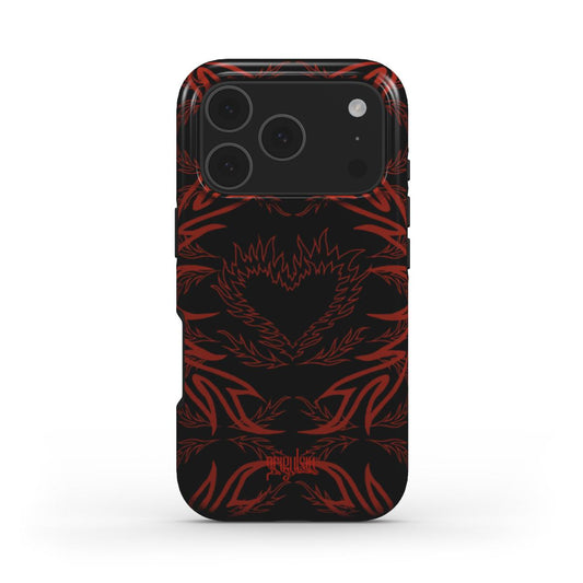 MORE - Tough Phone Case black & red