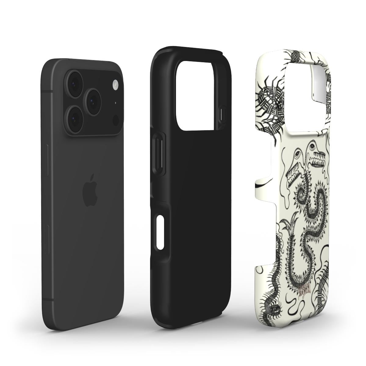 BUG FISH - Tough Phone Case black & white