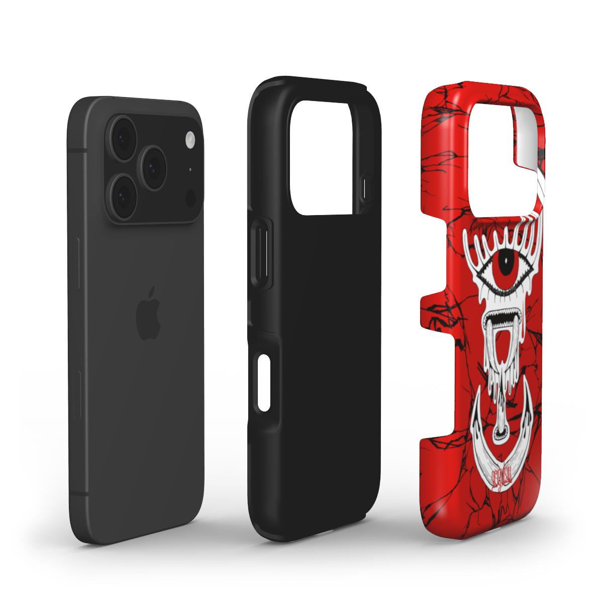 CRYING IN RED - Tough Phone Case