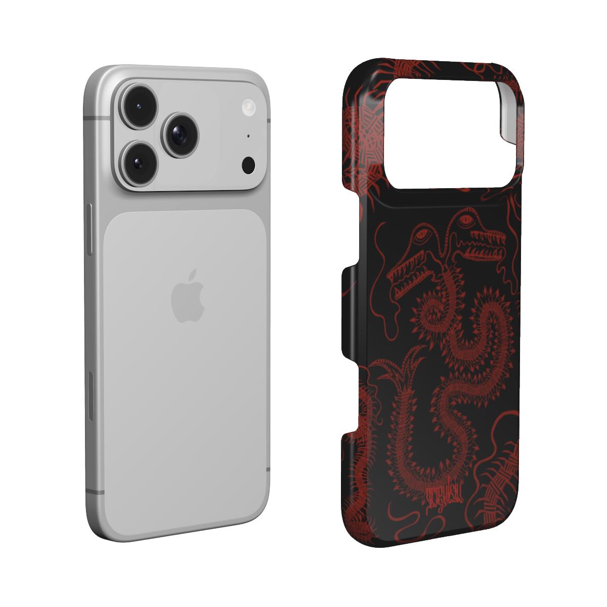BUG FISH - Snap Phone Case black & red
