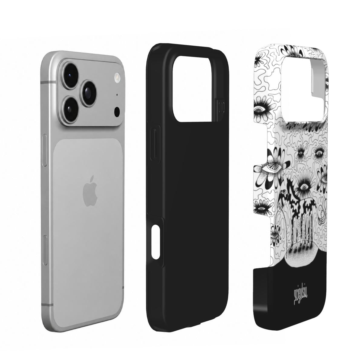 NOT ENOUGH LEGS - Tough Phone Case black & white