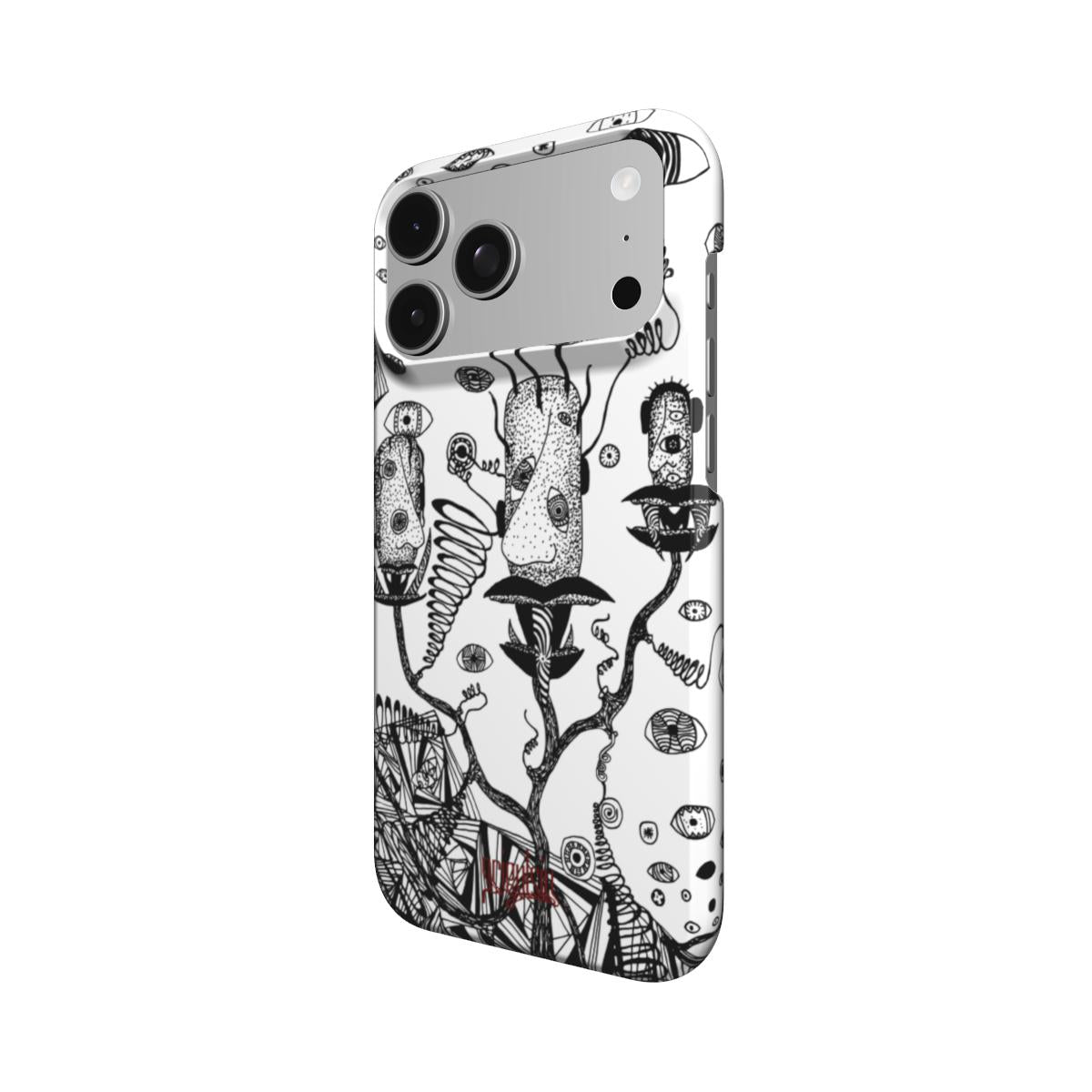 LOST HEADS - Snap Phone Case black & white