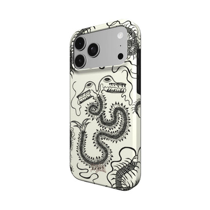 BUG FISH - MagSafe Tough Phone Case black & white