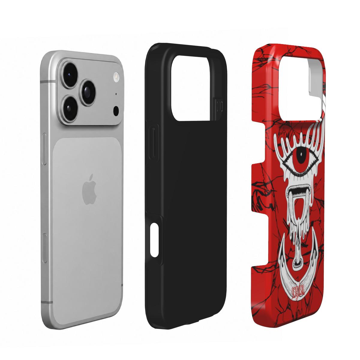 CRYING IN RED - Tough Phone Case