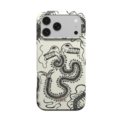 BUG FISH - MagSafe Tough Phone Case black & white