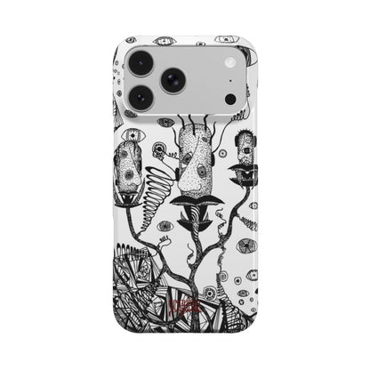 LOST HEADS - Snap Phone Case black & white