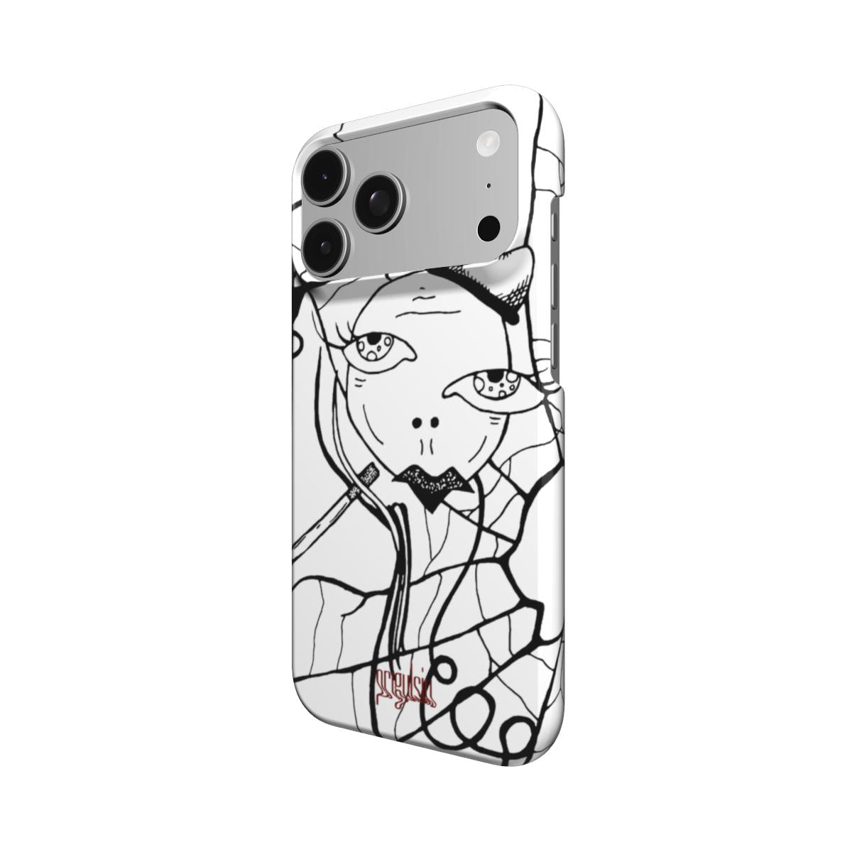 CIGS & CHICKS - Snap Phone Case black & white